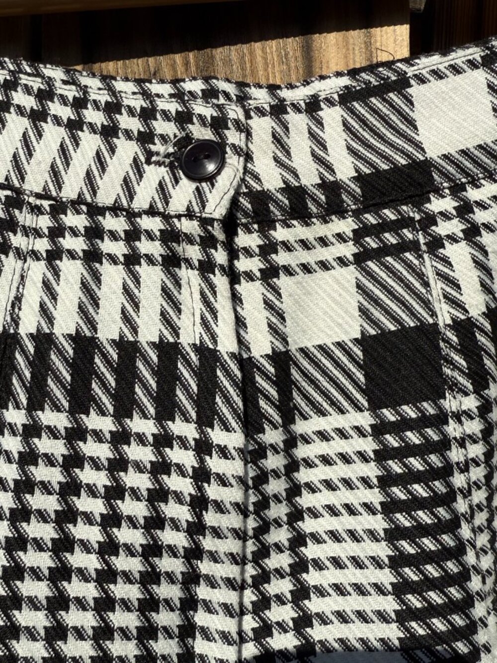 Vintage Pleated Miniskirt 90s Tracy Evans Black White Check Plaid Schoolgirl - Picture 7 of 9